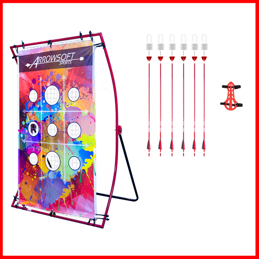 Complete Backyard Beginner Archery Set With Bow and Arrows