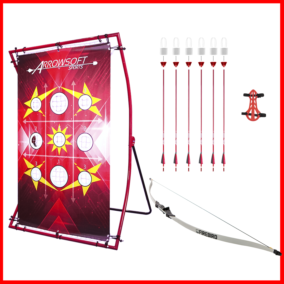 Complete Backyard Beginner Archery Set With Bow and Arrows